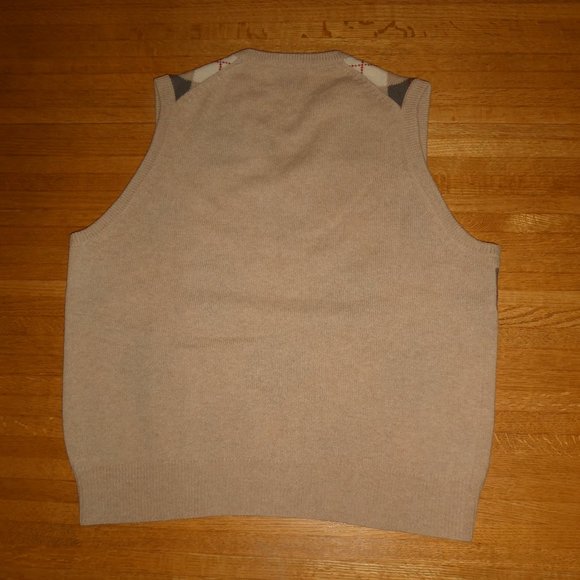 Vintage Men's Argyle Sweater Vest EUC - Picture 2 of 9
